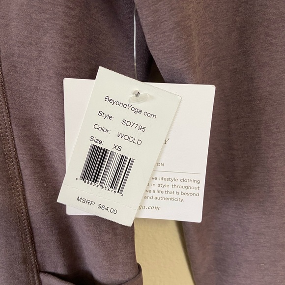 NWT Beyond Yoga out of pocket pullover in woodland heather - Picture 2 of 5
